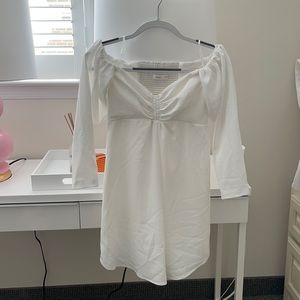 White off the shoulder dress never worn tags still on!